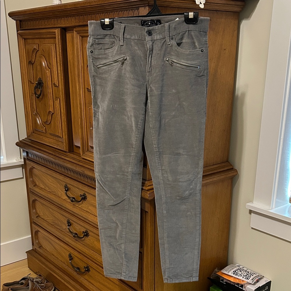 Lucky Brand women's Corduroy Pants in Gray